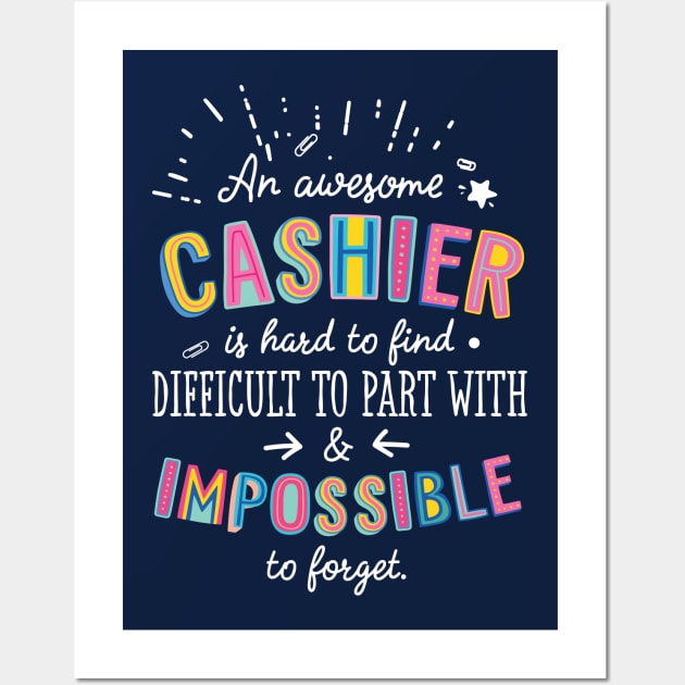 An awesome Cashier Gift Idea - Impossible to Forget Quote Wall Art by BetterManufaktur